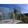 Buy cheap Round Post Glass Balcony Railing Customized Color With 316 / 304 Stainless Steel from wholesalers