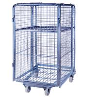 Buy cheap 4 wheels foldable rolling container rolling cage product