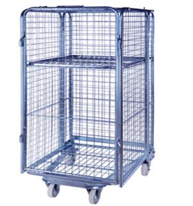 Wholesale Four Sides Stell Roll Storage Stackable Roll Cage Stell Roll Storage from china suppliers