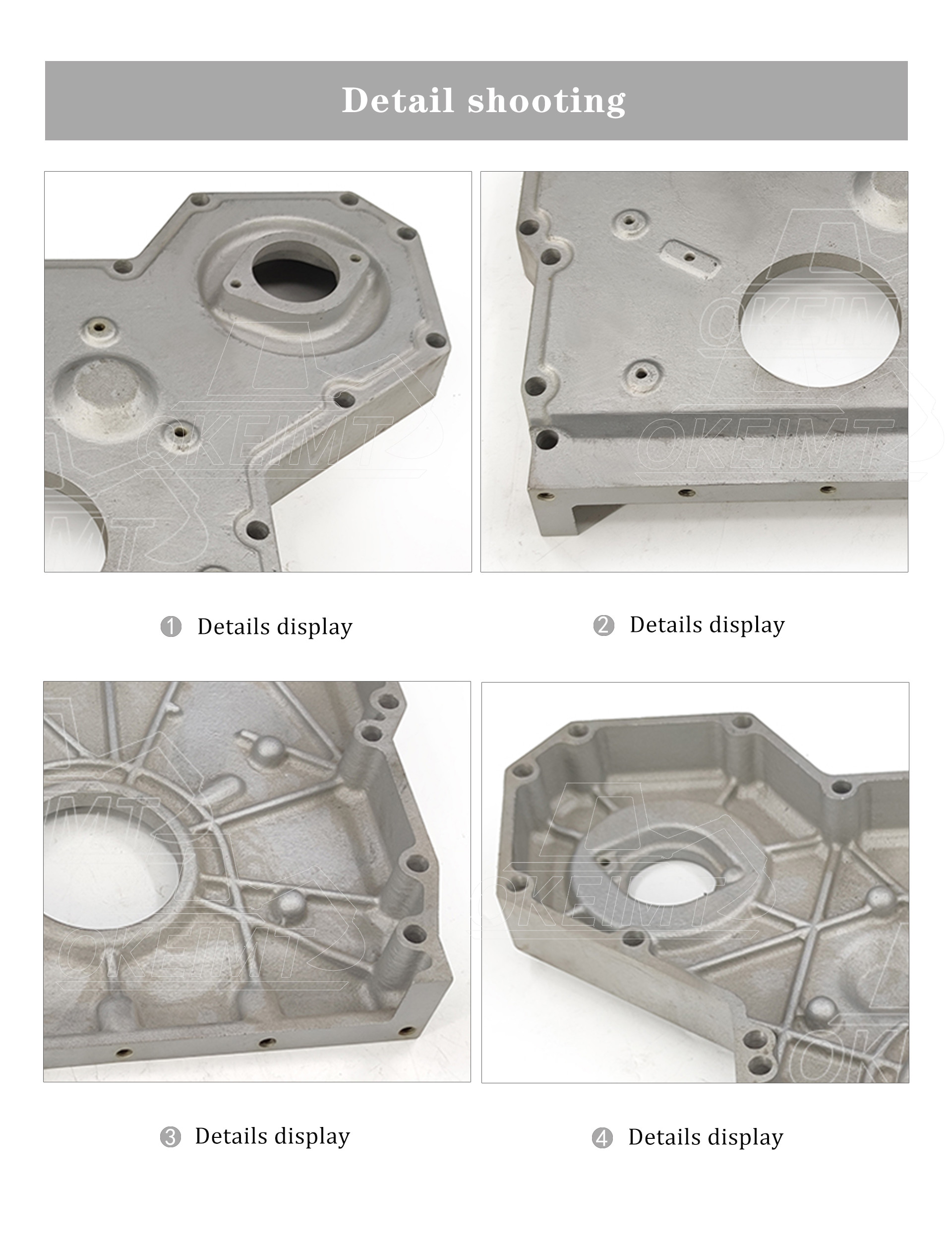 OKEIMT Excavator Engine Parts Timing Cover 6D95-5 Timing Gear