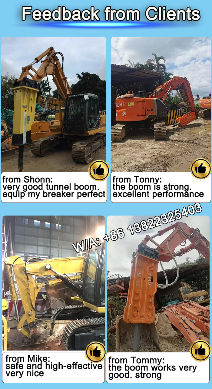 Shaogang Q355B Excavator Shorten Arm Boom With Bigger Bucket And Bucket Cylinder