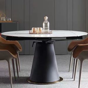 Buy cheap Extension Round Ceramic Marble Dining Room Table from wholesalers