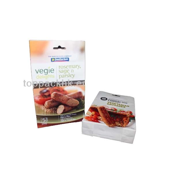 Buy cheap Laminated Kraft Paper Sausage Packaging Bags Heat Sealed Customized from wholesalers