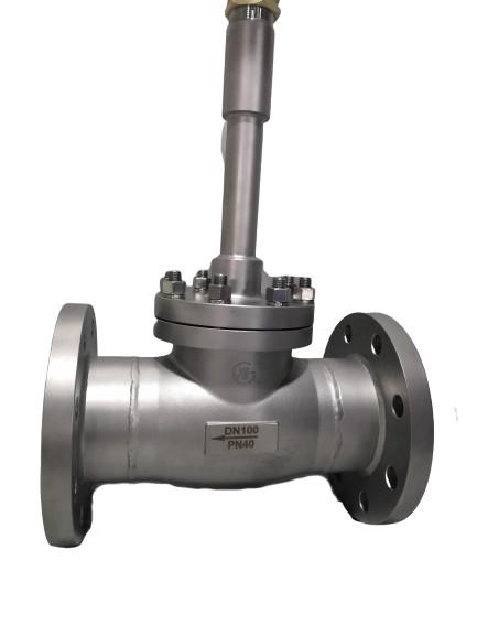 Buy cheap Stainless Steel Cryogenic Globe Valve Flange Connection 1 Year Warranty from wholesalers