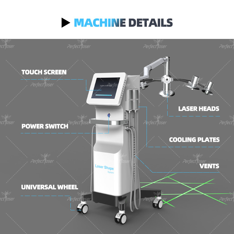 Quality 6D Lipolaser Slimming Beauty Machine 532nm or 635nm for choice ISO13485