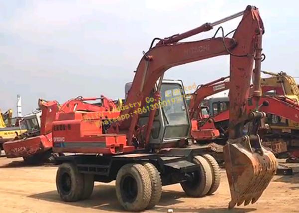 Buy cheap Original Japanese Hitachi 100WD Wheel Excavator Used With 19400kg Operating Weight from wholesalers