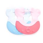 CE Waterproof PP TPE Adjustable Baby Shower Hat Blue Pink
