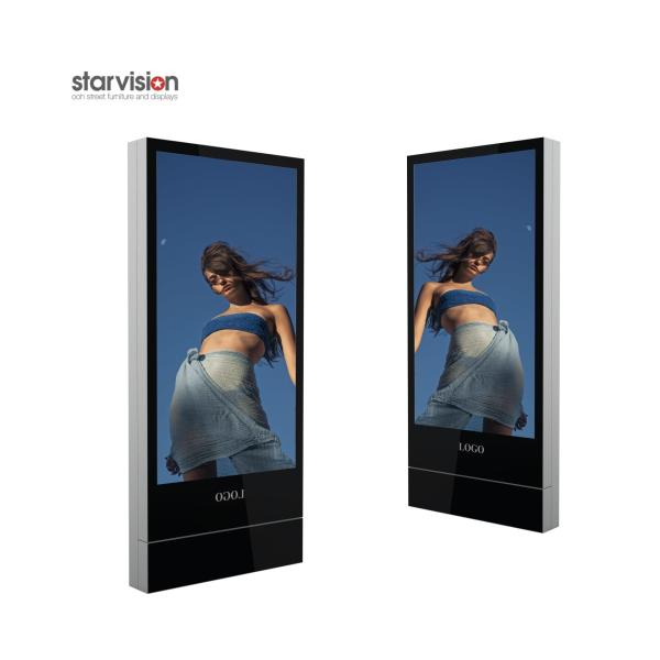 Buy cheap Transit Station 700nits Floor Stand Digital Signage 0.63mm Indoor Digital Advertising from wholesalers