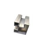 Bottom Groove Aluminum Handrail Profile Pre Buried Frameless Glass U Shaped