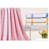 Buy cheap Durable Striped Bath Towels Red Color Environmentally Friendly from wholesalers