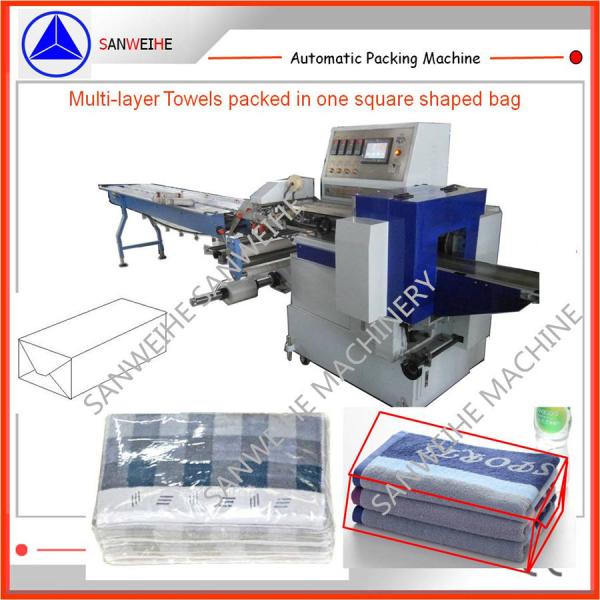 Buy cheap Multi Layered Stacked Towels Drink Packaging Machine SWWF 800 Shrink Wrap Packaging from wholesalers