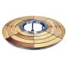 Buy cheap Commercial Waiting Bench Tree Seat Outdoor Tree Around Benches Wooden Storage Bench Seat with Round Tree Bench from wholesalers