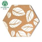 Natural Hot Sale Hexagonal Self-Adhesive Cork Board