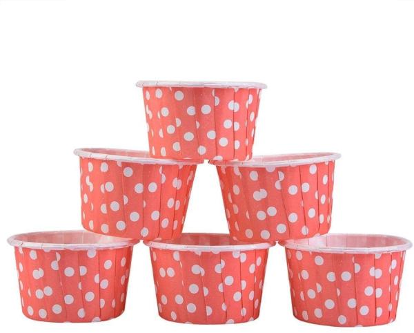 Buy cheap Wedding Party Paper Round Red Dot Baking Muffin Cups from wholesalers