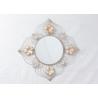 Buy cheap Wrought Frame Decorative Framed Metal Flower Mirror from wholesalers