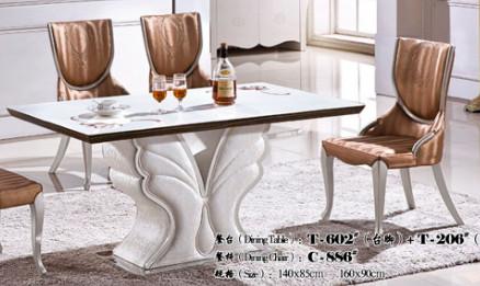 Buy cheap luxury modern rectangle marble dining table furniture from wholesalers