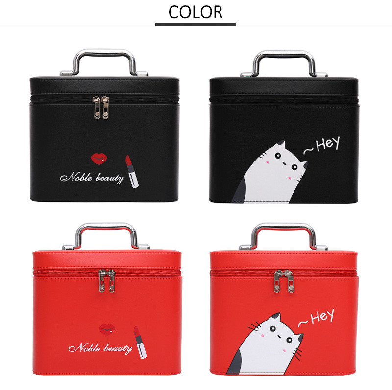 Makeup Cartoon Printing Large PU Cosmetic Bag
