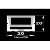 Buy cheap Silicone Neon Tube 20*20mm Waterproof 24V / 12V Multi Colors LED Flex Rope Neon Light from wholesalers