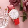 Buy cheap Red ROHS Analogue Wrist Watch FCC Fashion Ladies Leather Watch 23cm from wholesalers
