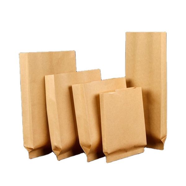 Buy cheap Biodegradable Brown Oil Proof Takeaway Paper Bags OEM ODM from wholesalers