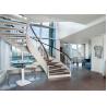 Buy cheap Wood Treada Arc Building Curved Stairs Carbon Steel Stringer Painting Finish from wholesalers