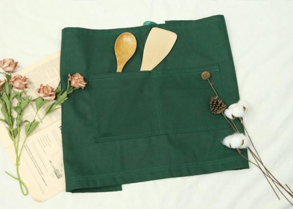 Two-Piece Kitchen Cooking Apron , 8 Oz Cotton Canvas Restaurant Waiter Apron For