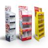 Buy cheap creative eye-catching POP display tower double sides floor display shelf rack from wholesalers