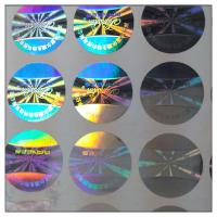 Buy cheap Laser anti-fake hologram label made in guangzhou , Laser anti-fake label in product