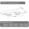 Buy cheap Kitchen Black Touch Screen Ultra Thin Range Hood Stainless Steel from wholesalers