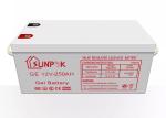 Agm 12V Gel Battery Sealed Lead Acid 200ah 250ah Storage Solar Battery