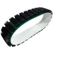 Buy cheap Black Nylon Bristles Wire Ring PVC Belt Brush With Spacing product