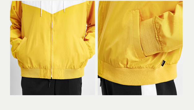 Contrast Color Zipper Up Women'S Lightweight Polyester Jacket