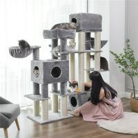 Buy cheap Large Platform Wooden Songmics Cat Tree Condo FEANDREA Brand Easy Install product
