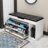 Buy cheap Modern Wooden Small Shoe Bench Entryway Cabinet With Soft Seat Cushion from wholesalers