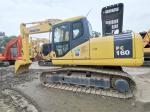 Japan Original Color 16 Ton Komatsu PC160-7 Used Excavator with 16500 KG