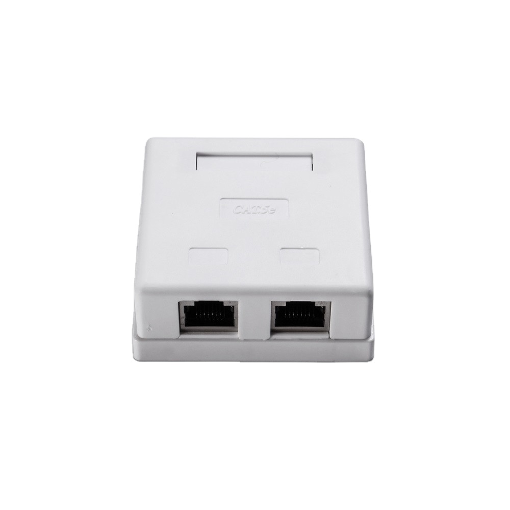 Surface Mount Box for UTP Unshielded Cat5e Cat6 1/2/4 Ports Wall Keystone Jack Sturdy
