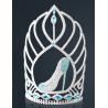 Buy cheap 10 inch high heel girls pageant crowns special theme pageants crowns wholesale custom crowns and tiaras pai crown from wholesalers