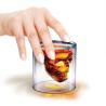 Buy cheap Double Layer Glass Coffee Mugs , Skull Whiskey / Vodka / Cocktail Glass Cup from wholesalers