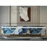 Buy cheap Emerald Blue 1420x2700mm Polished Glazed Sintered Stone Slabs And Indoor Floor Big Slab For Hotel And Living Room from wholesalers