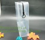 nylon zipper pvc bag Promotional Customize Logo print Transparent PVC plastic