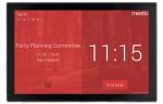 Meeting Room Booking 10.1" Glass Wall Mounted POE Touch Display Android OS