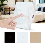 Euro Standard Touch Light Switch 1 Gang Single Wire Switches For Home