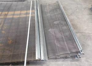 China 45 65 Steel Vibrating Screen Wire Mesh Stone Crusher Rubber Crimped on sale