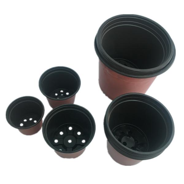 Professional Plant pots pp Lowest price soft brown colour plastic flower pot