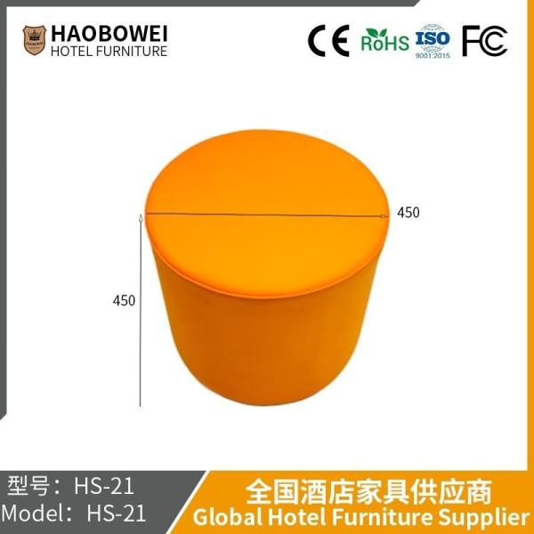 Buy cheap Light Luxury Leather Small Round Stool Home Sofa Stool Leather Dunzi Living Room Coffee Table Small Creative Shoes for Children from wholesalers
