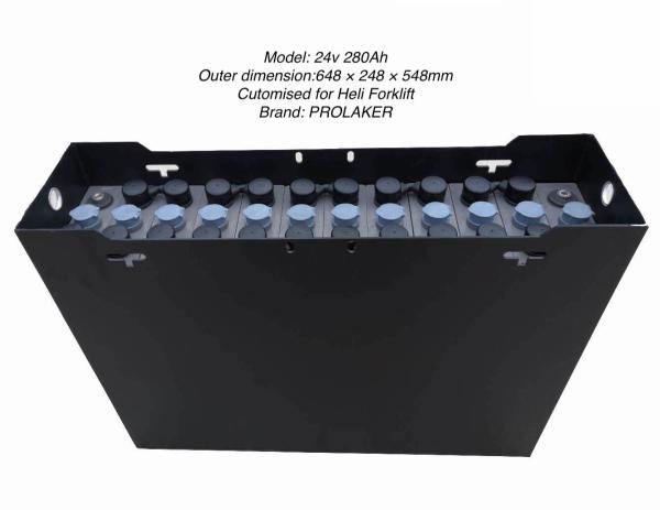 Buy cheap 24v 280AH Screw connection traction Battery Customized For Heli Forklift from wholesalers