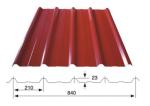 840 Roofing Sheet Roll Forming Machine , Blue Corrugated Roof Sheet Making