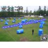 Buy cheap Blue Laser Tag Inflatable Arena 45 Bunkers Xtreme PRO Paintball Field from wholesalers