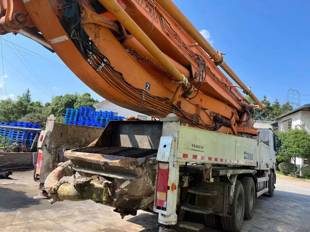 2014 Zoomlion 49m Used Concrete Pump Truck Concrete Mixer Machine Truck Mounted Pump
