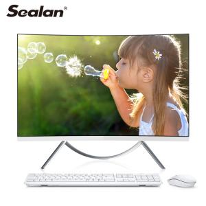 China RAM 4GB SDD 120GB I3 3120 Curved Desktop Computer 27 Inch With Camera on sale